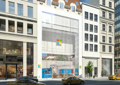 Microsoft Store in New York (front facade)