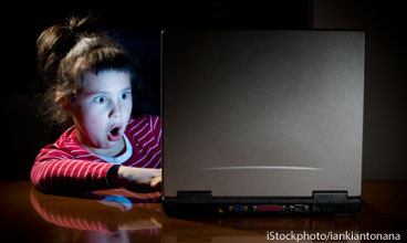 Girl at computer