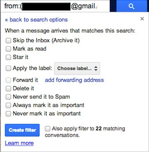 Gmail Auto Filter