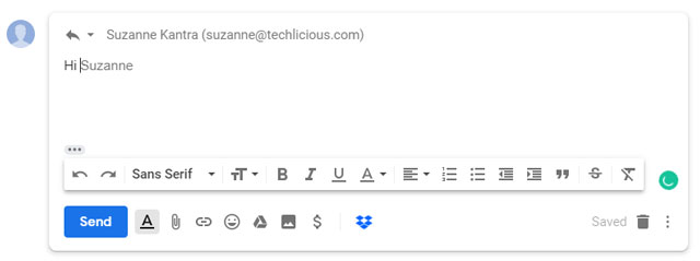 Gmail autofill