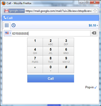 Gmail dialer