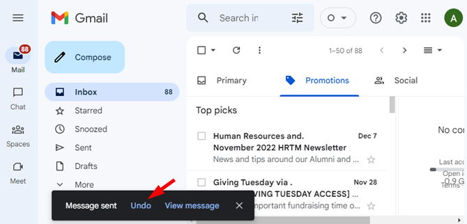 How to recall an email in Outlook and unsend in Gmail