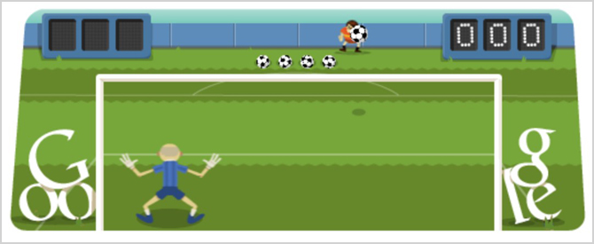 Google Doodle London 2012 Soccer