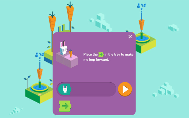 Google re-releasing some of its most popular Google Doodle games, today is  'Coding for Carrots' 