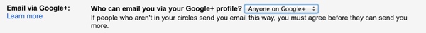 New Google+ Privacy Setting