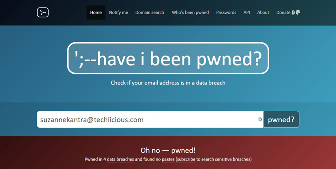 Have I Been Pwned