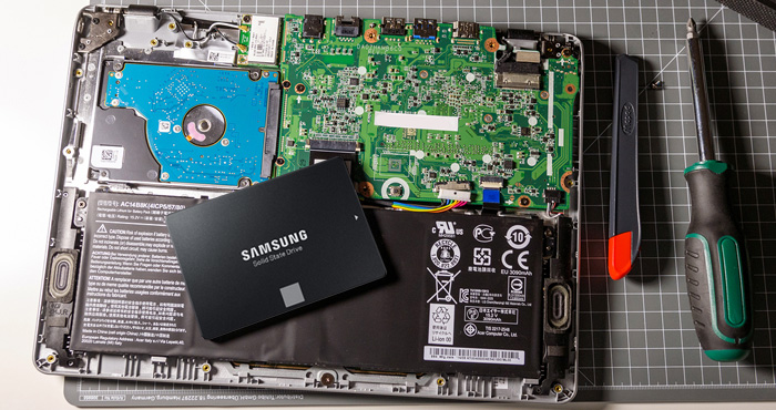 Håndfuld snyde tilbagemeldinger How to Replace Your Hard Drive with an SSD to Make your Laptop Faster -  Techlicious