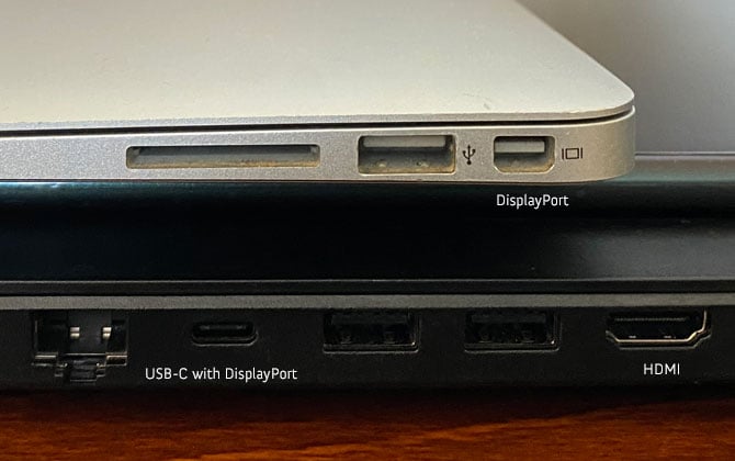 HDMI and DisplayPort