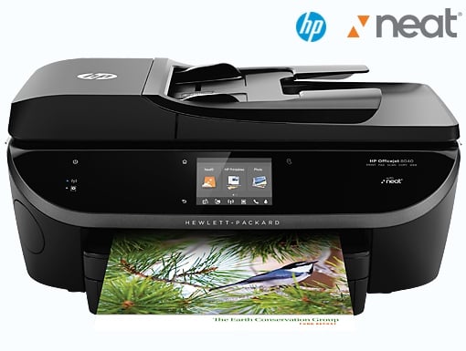 HP Officejet 8040 with Neat