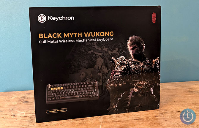 The Keychron Black Myth Wukong keyboard box
