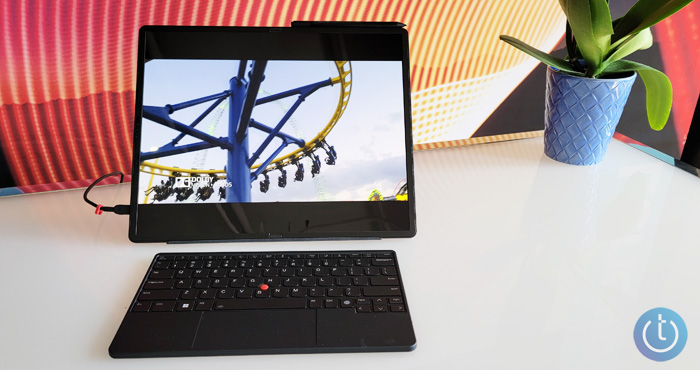 Lenovo ThinkPad X1 Fold Gen 2 with optional pen and keyboard