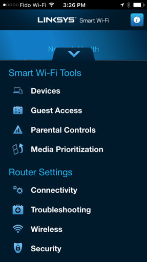 Linksys Smart Wi-Fi app