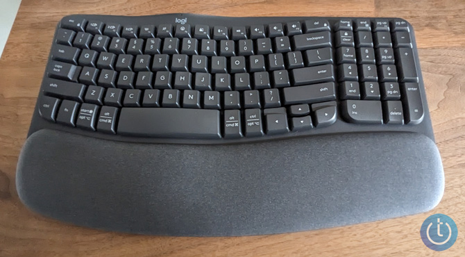 Logitech Keys Wave shown from the top