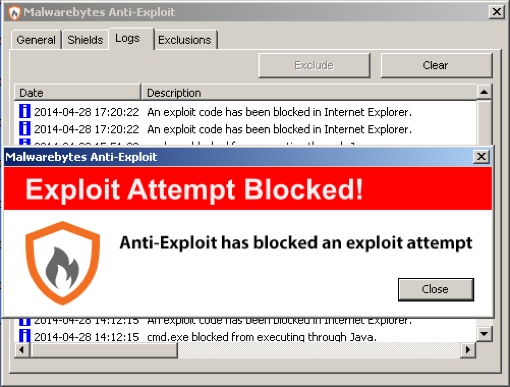 Malwarebytes Anti-Exploit software