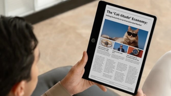 Photo of TCL Note AI note taking device with color LCD