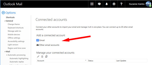 Outlook.com - E-Mail Konto hinzufügen