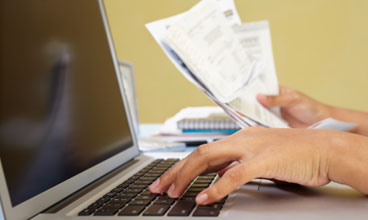 paying bills online