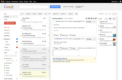 Preview Pane Gmail Inbox 