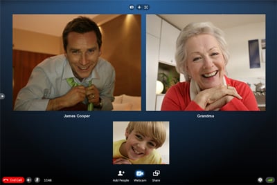 Skype group video call