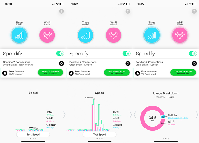 VPN for smartphones: Speedify