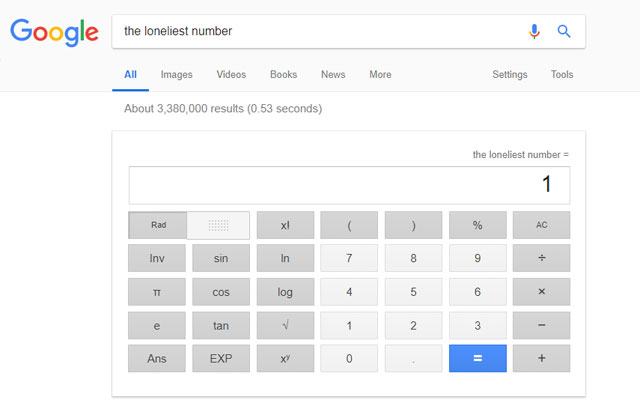 The loneliest number