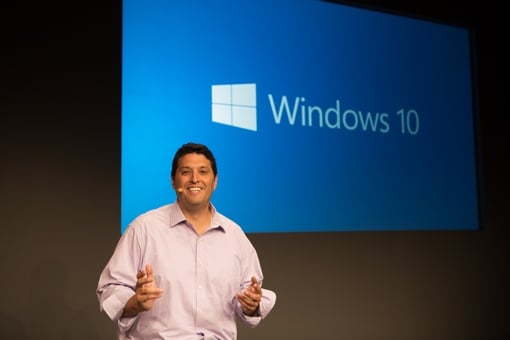 Windows 10 Press Event Photo of Microsoft VP Myerson