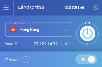 Best all-round free VPN: Windscribe  