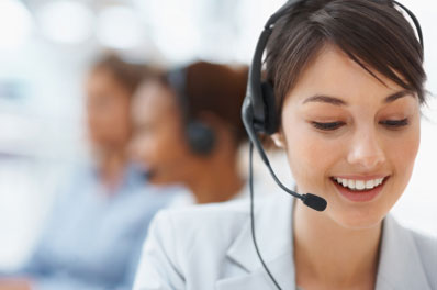 woman call center