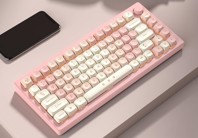 Wormier Pink Cherry keycap set