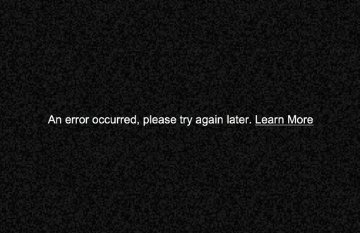YouTube Video Error