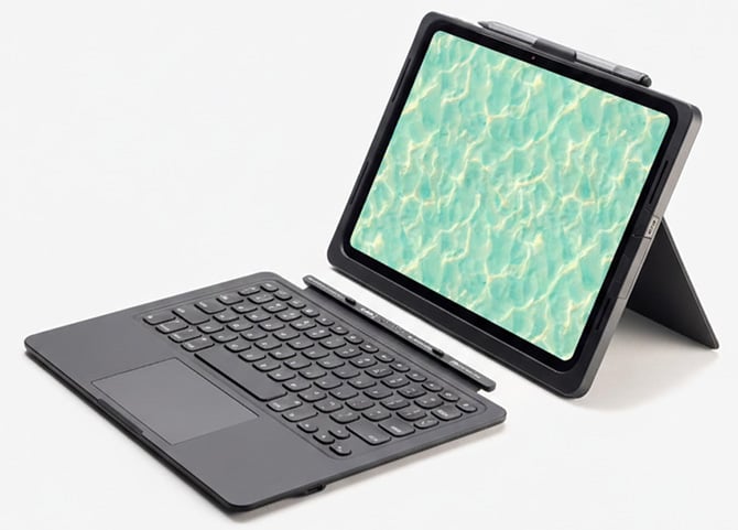 Zagg Pro Keys Connect shown with keyboard detached