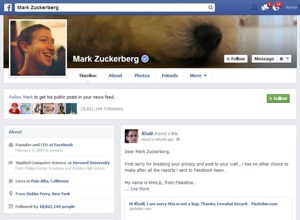 Mark Zuckerberg Timeline hack