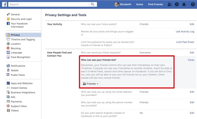 How to Hide your Friends List on Facebook - Techlicious