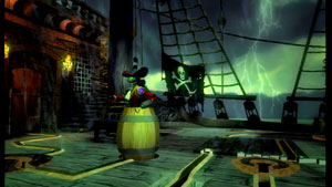 Disney Epic Mickey pirate ship