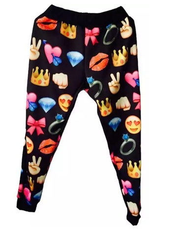 emoji jogger pants