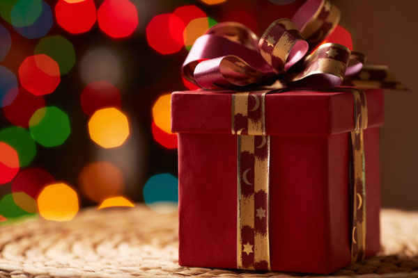 red gift box via Shutterstock