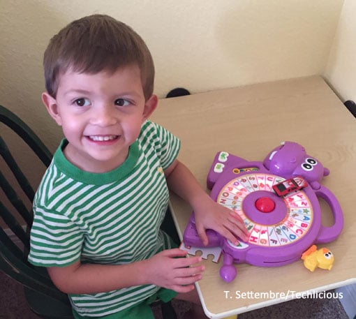 Techlicious Gift Guide: Vtech Spinning Lights Learning Hippo, Ages 18 mo. - 4