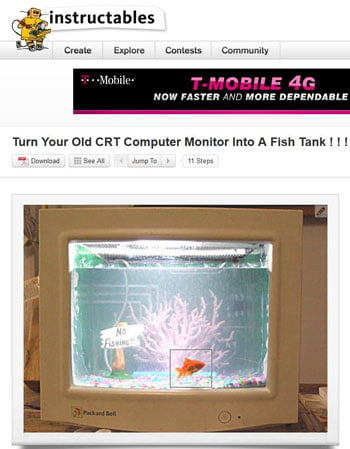 Instructables.com fish tank instructions