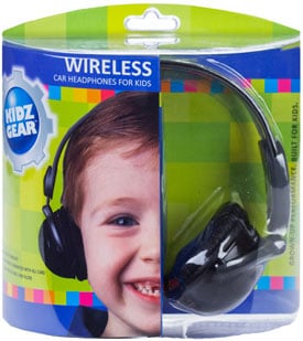 Kidz Gear Wireless Car Headphones for Kids