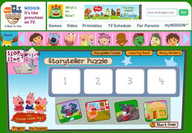 Noggin Shows: Story Time storyteller puzzler activity