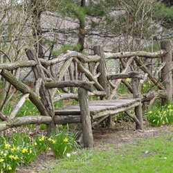 Adopt-a-Bench rustic bench