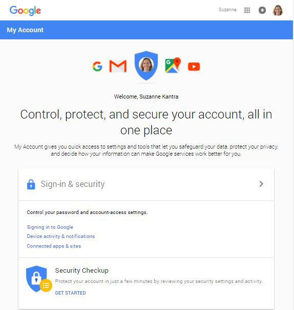 Google Account Security Checkup