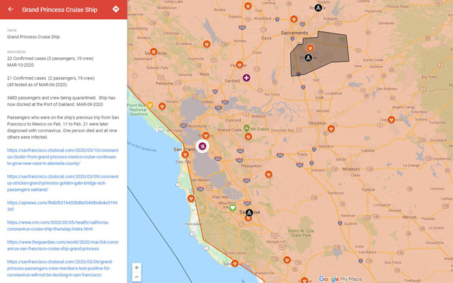 COVID -19 Map by /r/CovidMapping