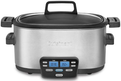 Crock-pot SCCPVS642-S Choose-A-Crock Programmable Slow Cooker, 6 quart/4  quart/2 x 1.5 quart, Silver 