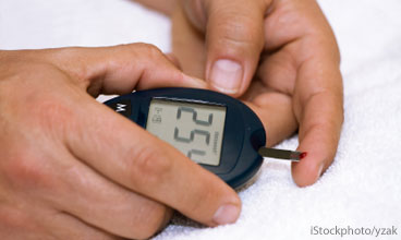 Finger prick test
