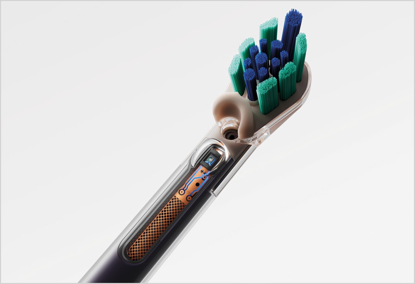 Closeup of the Dyson CameraJet brush head