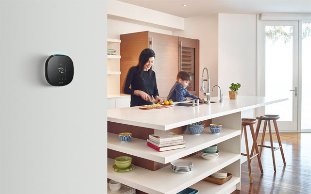 Ecobee4 Alexa-enabled Thermostat with Sensor
