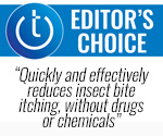 “Quickly and effectively reduces insect bite itching, without drugs or chemicals”