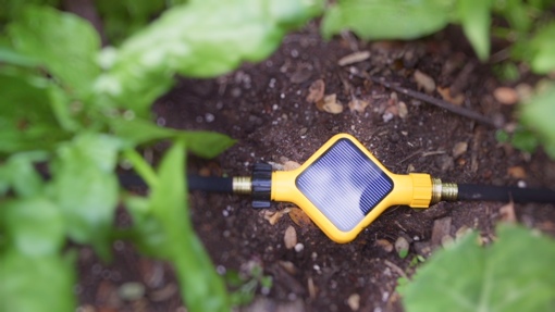 Edyn Water Valve in a garden