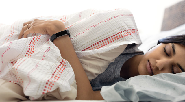 Fitbit Alta HR uses heart rate and movement for more precise sleep tracking.